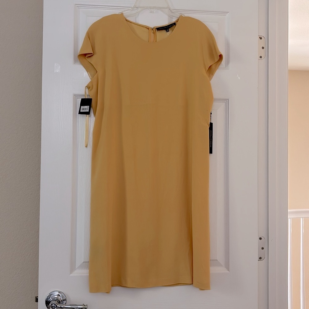 Francisco Costa For Calvin Klein Mustard Yellow Dress- SIZE 10
